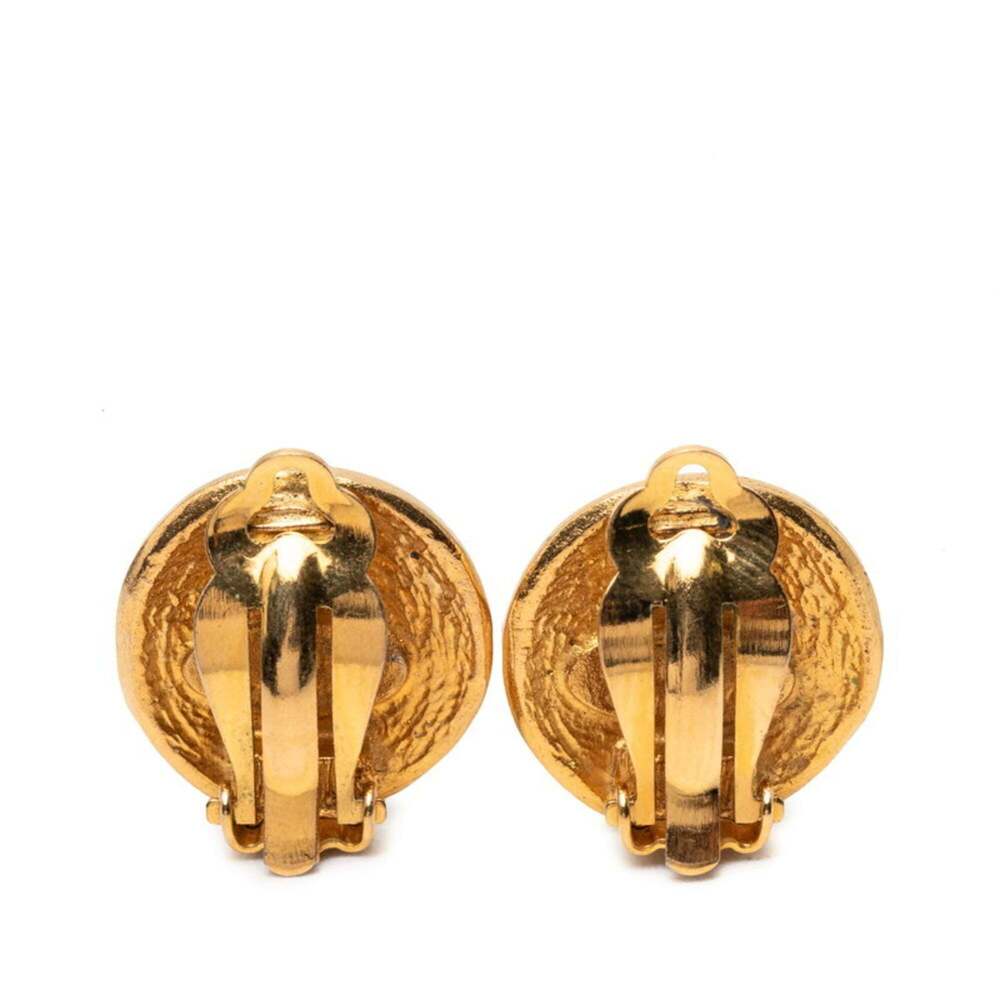 CHANEL Vintage Gold Earrings - Picture 2 of 3